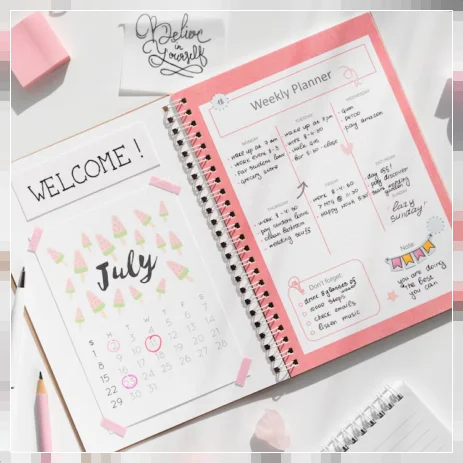 Diseño de agendas y cuadernos